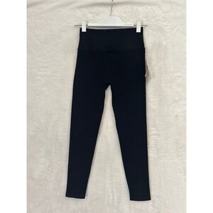 Spiritual Gangster‎ Love Sculpt 7/8 Leggings Black Ribbed High Waist XS/S NEW
